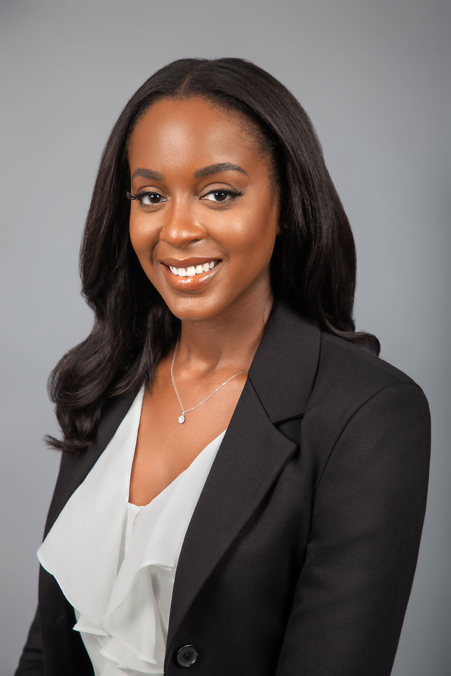 smiling black woman